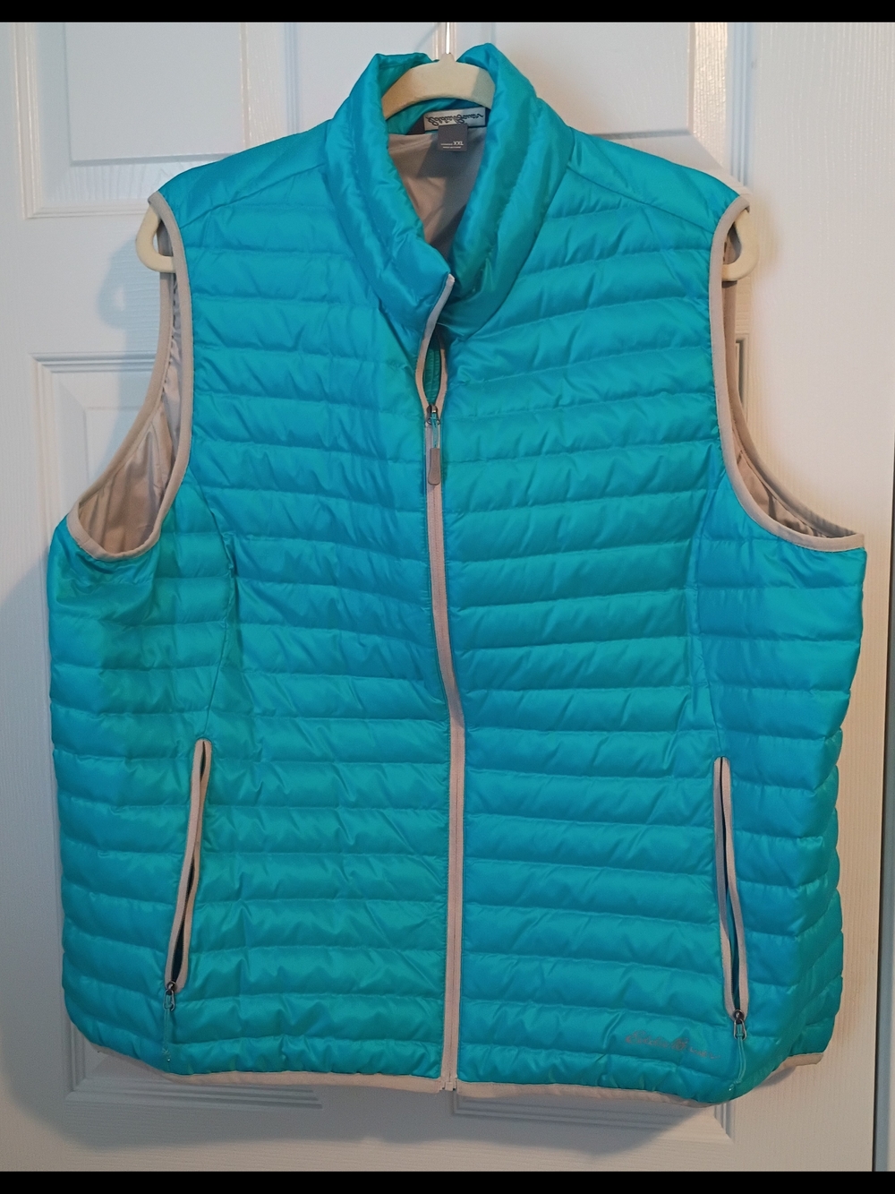 Eddie Bauer Bright Turquoise Down Filled Puffer Vest